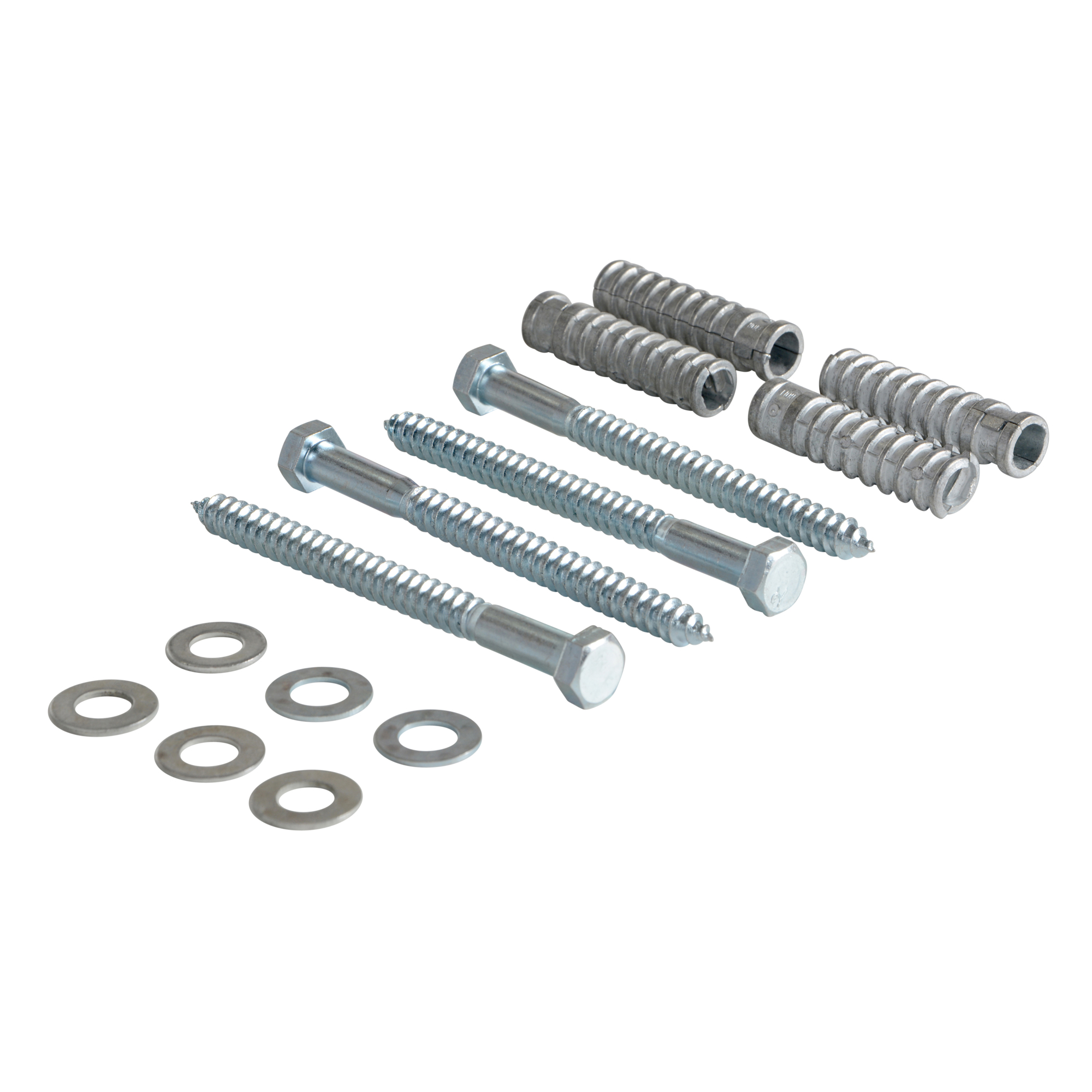 Vestil Steel Concrete Car Stop Hardware Kit - 0.75in. Length, 6.375in. Height, 4 Pcs, Model# CS-33-KIT-4
